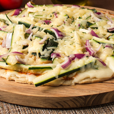 Image of Cheesy Zucchini Pizza Recipe